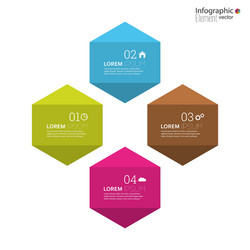 comparative chart with templates for presentation vector image