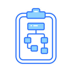 Data flow chart design in modern style algorithm vector