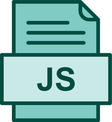 Js file document icon vector