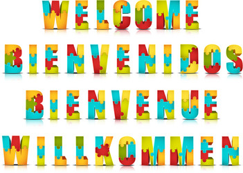 Bienvenido , Welcome in Spanish Stock Vector by ©dizanna 157969704