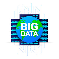 abstract pattern with big data for concept design vector image