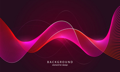 abstract wave background element for design vector image