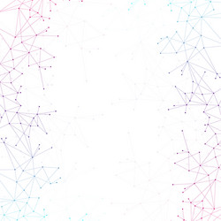 Complex Network Connection Background vector image