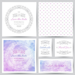 Wedding design elements Royalty Free Vector Image
