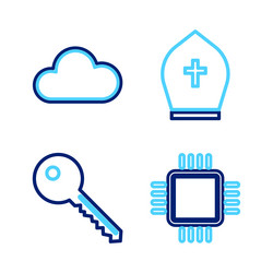 Set line processor with cpu key pope hat vector