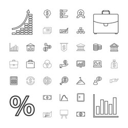 37 finance icons vector