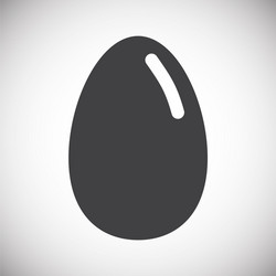 egg related icon on background for graphic and web vector image