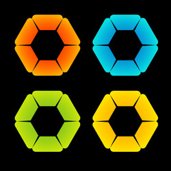 Fractal design element or banner for web vector