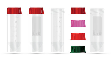 Sterile containers for analysis open and closed vector
