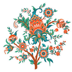 indian decorative branch with beautiful flowers Vector Image