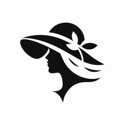 Summer Profile Silhouette Vector Image