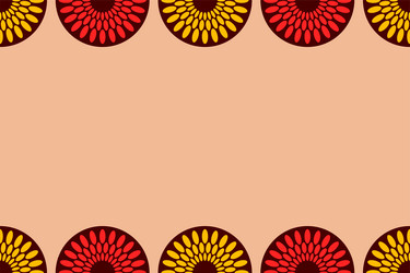 Seamless horizontal border pattern with circles vector