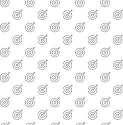 Simple target with arrow seamless pattern vector