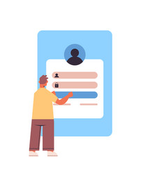 developer testing new app features application vector image