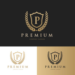 Elegant Crest & Logo Collection Vector Image