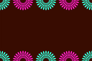 seamless horizontal border pattern with circles vector image