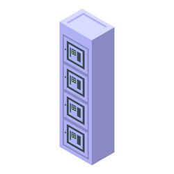 server rack being used for data storage vector image
