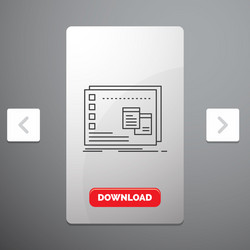 window mac operational os program line icon vector image