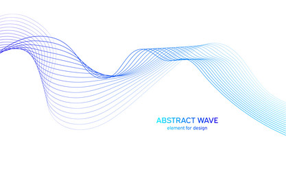 abstract colorful wave element for design vector image