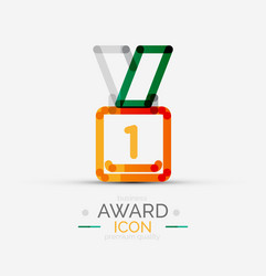 Award icon logo vector