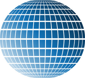 Blue background with globe Royalty Free Vector Image