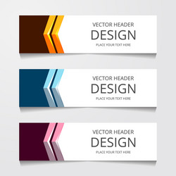 Abstract web banner design background or header vector