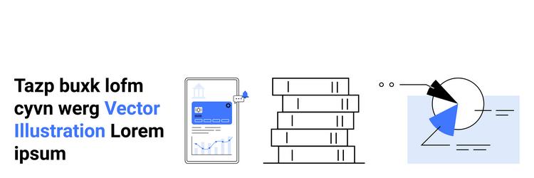 data visualization with mobile app books vector image