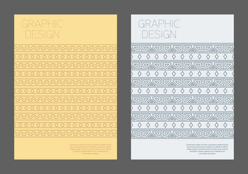 design is patterned in an ethnic style a template vector image