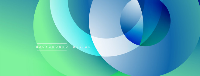 abstract design overlapping circles create vector image