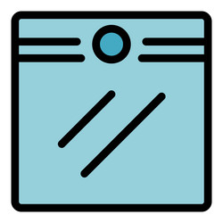 modern window with horizontal lines representing vector image