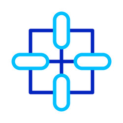 abstract geometric shape network connection vector image