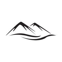 Abstract mountain logo nature or outdoor vector