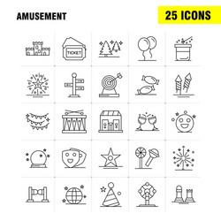 amusement line icon for web print and mobile uxui vector