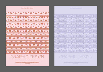 design is patterned in an ethnic style a template vector image