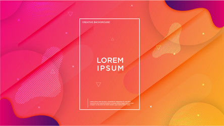 Dynamic Geometric Background - Abstract Shapes vector image