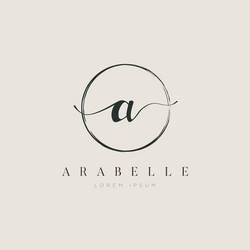 Elegant initial letter type e logo Royalty Free Vector Image