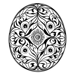 batik pattern ornament design element vector image