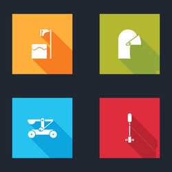 set executioner axe in tree block medieval iron vector image