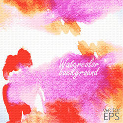Splashed Watercolor Background Vector Image