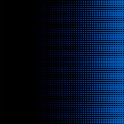 blue halftone dots on black background and texture vector