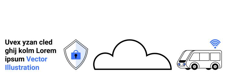 cloud-based data security with iot-connected smart vector image