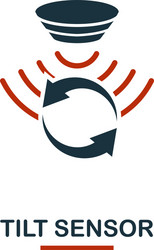 Tilt sensor icon from sensors icons collection vector