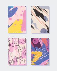 abstract pattern backgrounds icon set vector image