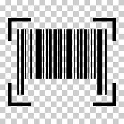 barcode icon bar code for web flat design isolated vector image
