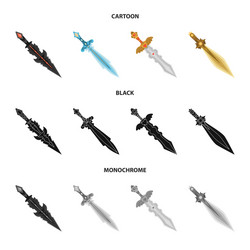 Design game and armor symbol collection vector