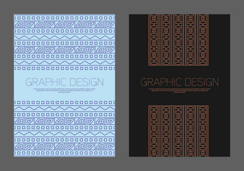 design is patterned in an ethnic style a template vector image
