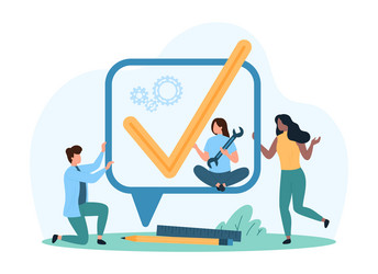 message of data document or list approval people vector image