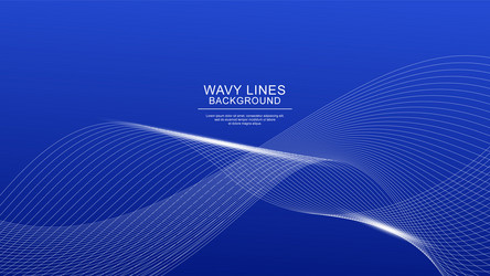 Abstract background with dynamic flowing lines vector