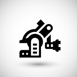 robotic machine part icon vector