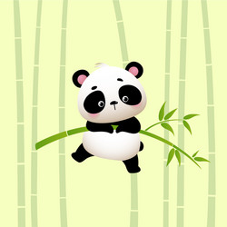 Cartoon baby panda Royalty Free Vector Image - VectorStock Cartoon baby panda Royalty Free Vector Image - VectorStock